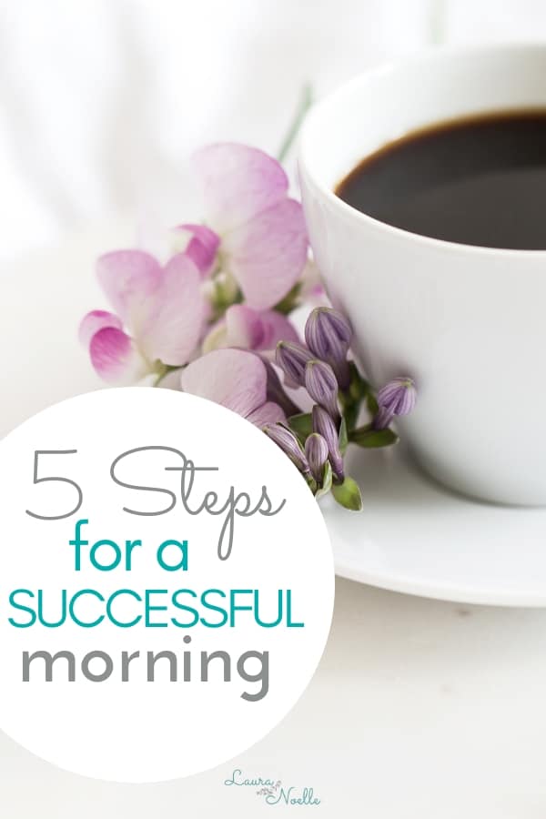 Learn 5 simple steps you can take each night to have a super successful morning the next day! || motherhood | lifehacks | home organization