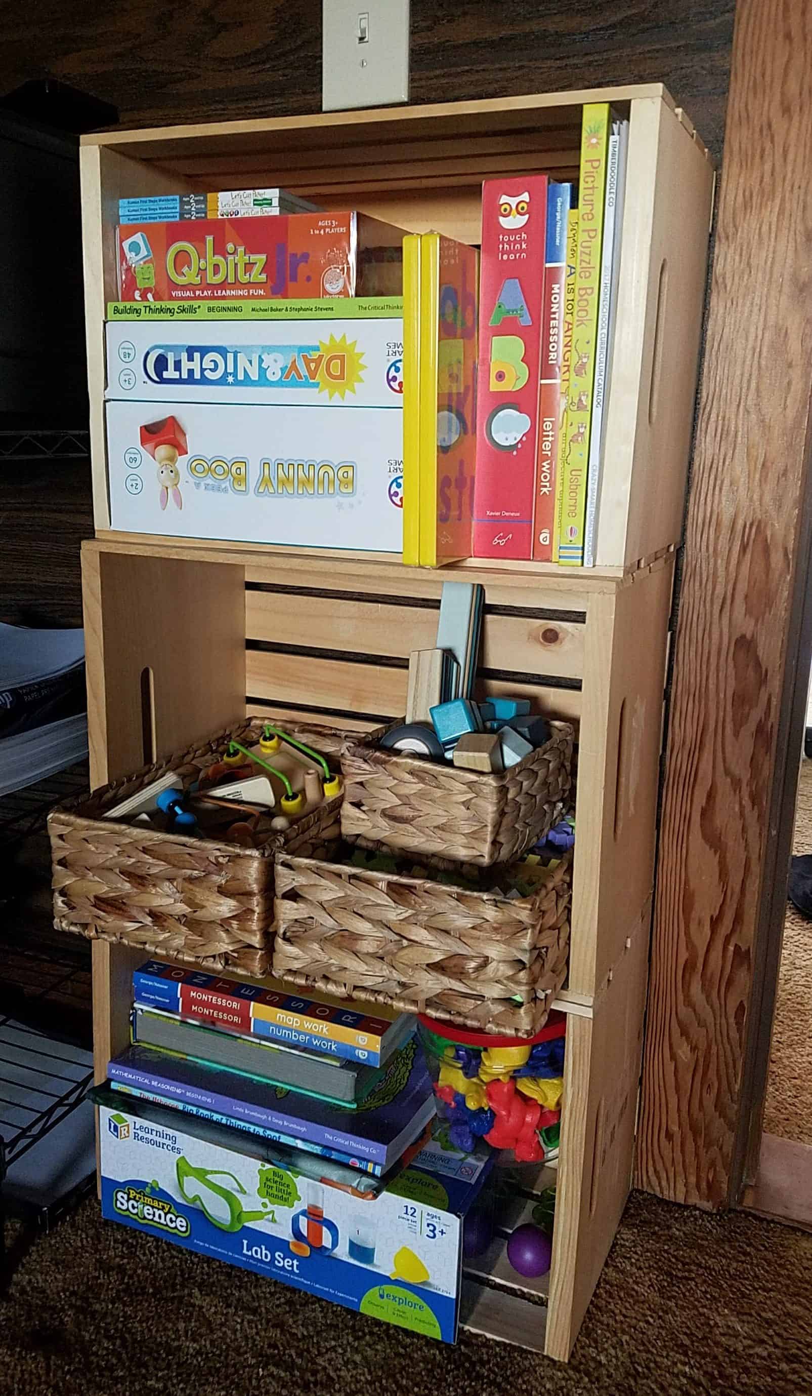 Timberdoodle offers complete and custom curriculum kits. This is our preschool custom set up!