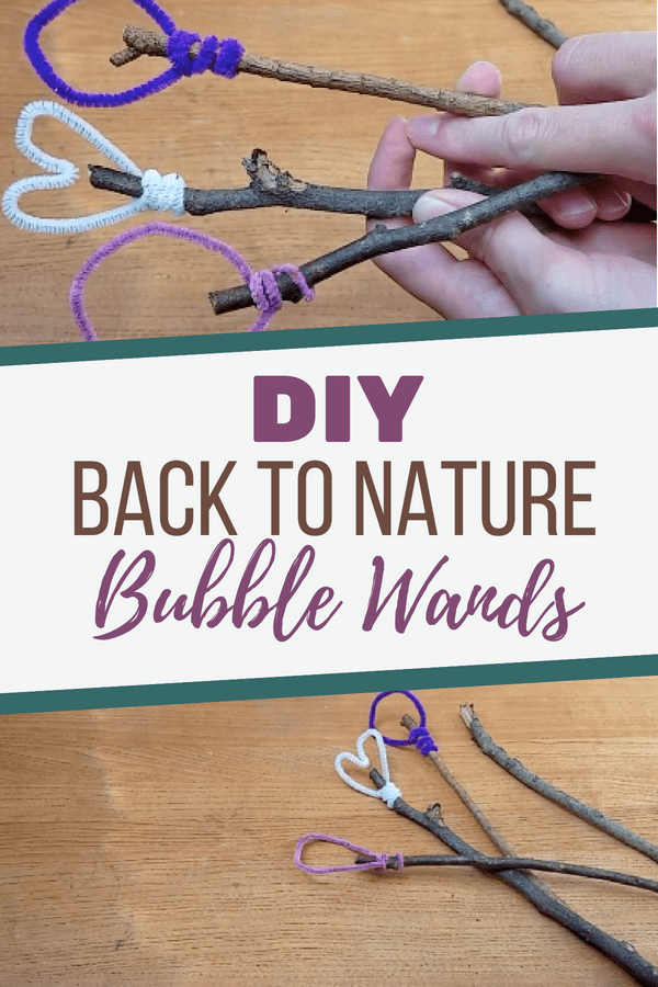 Bubbles have become motorized and plastic toys, so here's a simple way to DIY Back to Nature Bubble Wands that inspire all-natural wonder!