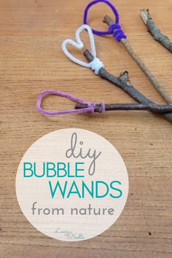 Bubbles have become motorized and plastic toys, so here's a simple way to DIY Bubble Wands from Nature that inspire all-natural wonder!