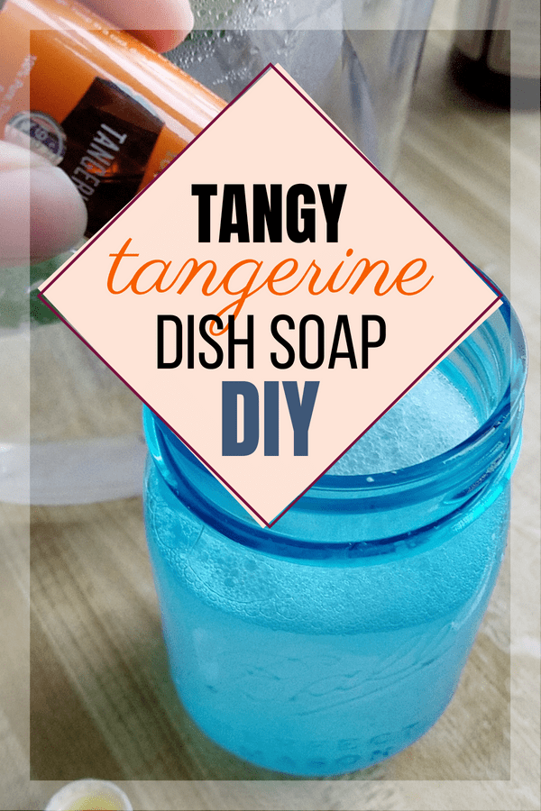 Going toxin free meant giving up all my yummy smelling products, so making this tangy tangerine DIY dish soap is a perfectly delicious replacement!