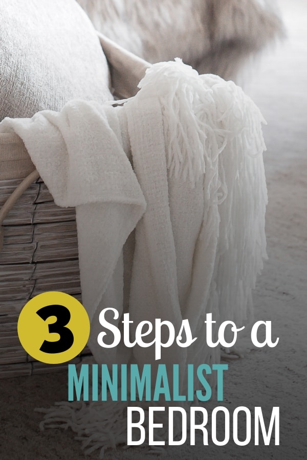 Learn the 3 simple steps to creating and maintaining a beautiful, minimalist bedroom! || minimalist | bedroom organization | #simpleliving #minimalism 