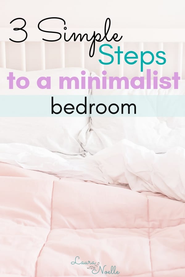 steps to a minimalist bedroom