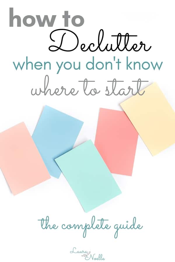 Learn the 6 simple steps for how to declutter your house when you don't know where to start! || decluttering | home organization | minimalism | #declutter #organizationtips #minimalist