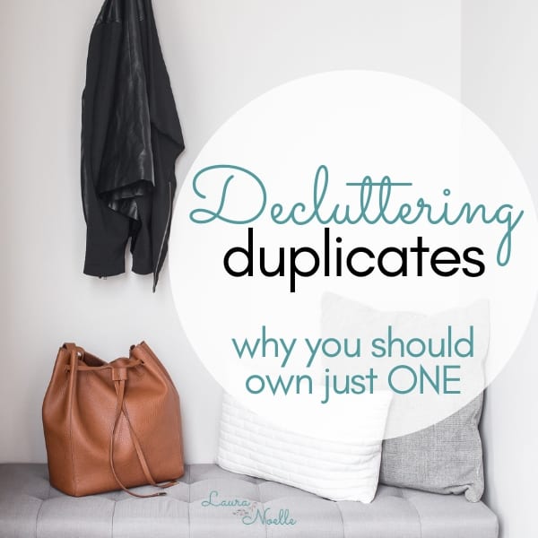 decluttering duplicates in your home