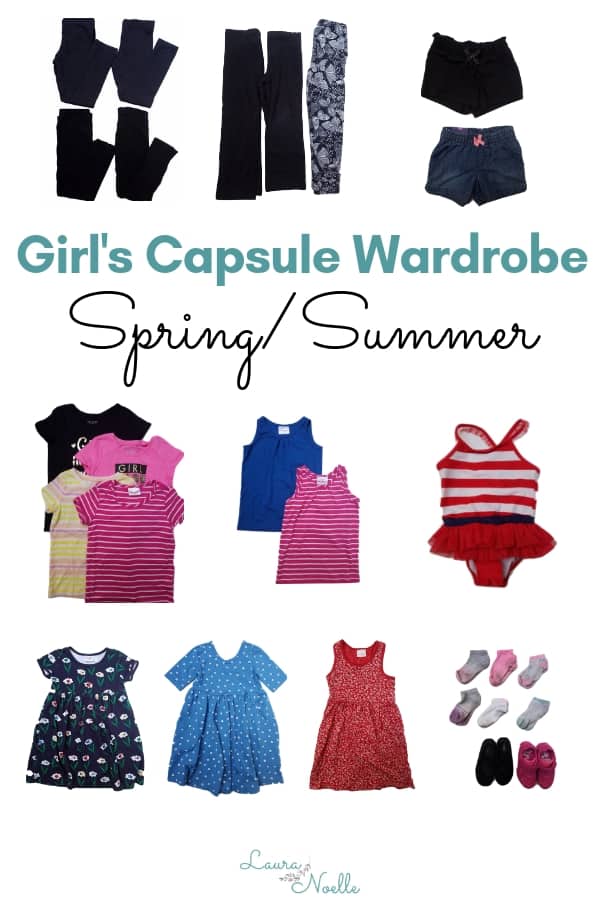 girls spring/summer capsule wardrobe