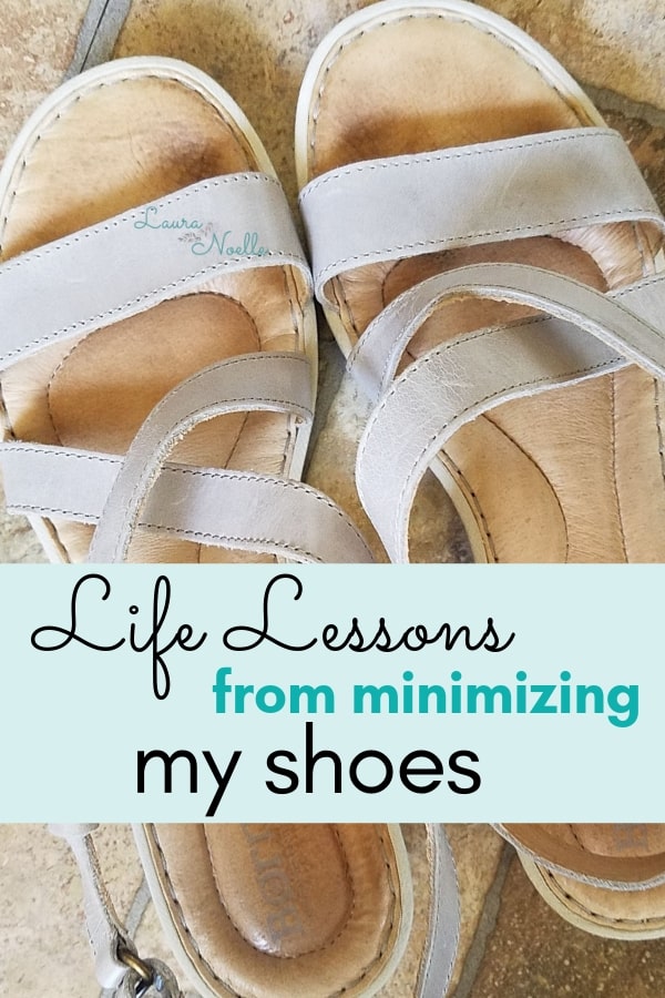 life lessons from minimizing my shoes