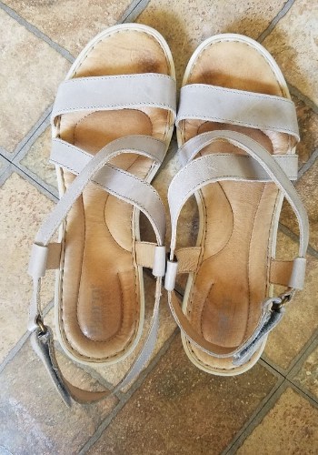 beige sandals