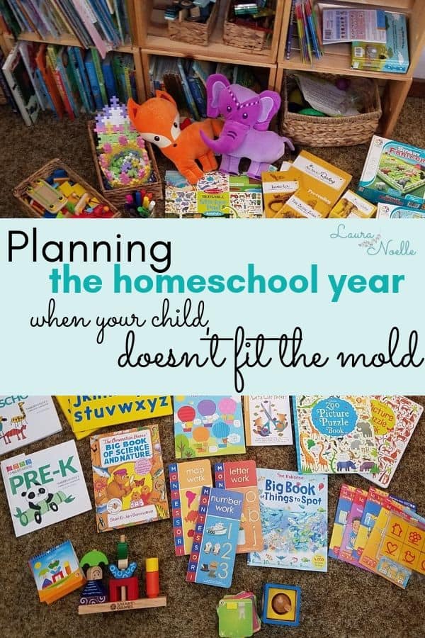 planning the homeschool year when your child doesn't fit the mold