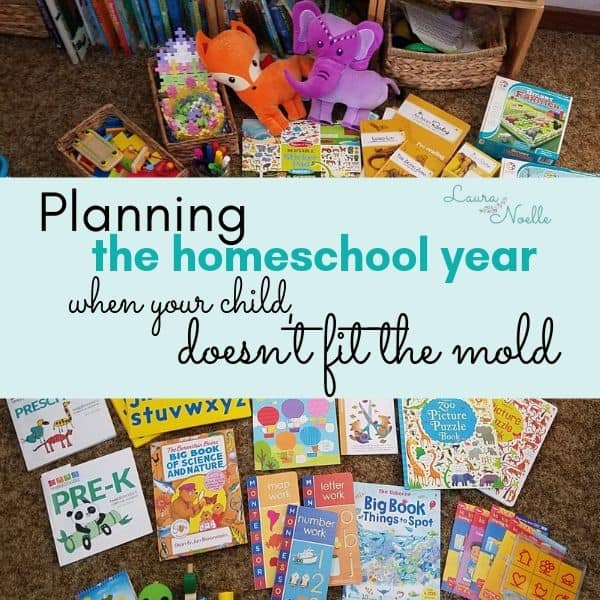 planning the homeschool year when your child doesn't fit the mold