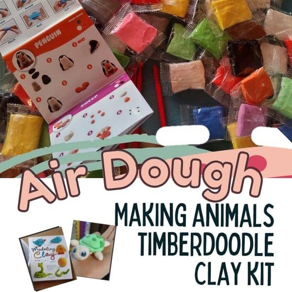 Making Animals Air Dough Kit || Timberdoodle Art Review