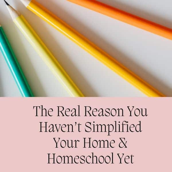 The Real Reason You Haven’t Simplified Your Home and Homeschool Yet (And It’s Not Laziness)